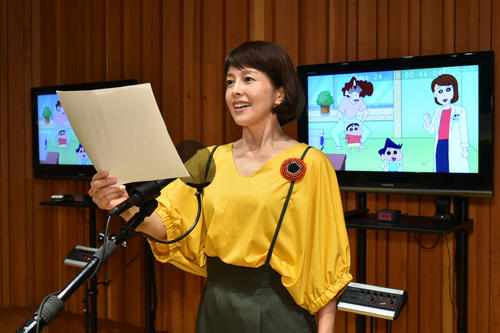 テレビ朝日系アニメ「クレヨンしんちゃん」の吹き替えに挑む沢口靖子　（Ｃ）臼井義人／双葉社・シンエイ・テレビ朝日・ADK