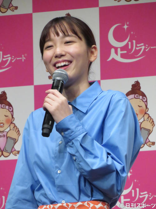 「足リラシート」新CM発表会に出席した飯豊まりえ