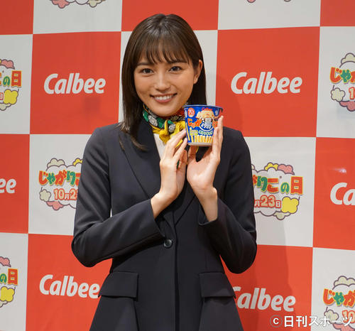 「じゃがりこミュージアム」プレス発表会に出席した川口春奈（撮影・遠藤尚子）