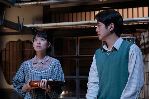 ヒロイン喜美子（戸田恵梨香）が想いを寄せた圭介（溝端淳平）の2ショットシーン　（Ｃ）NHK