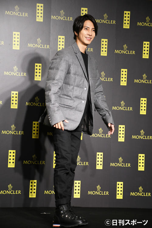 「MONCLER　HOUSE　OF　GENIUS　TOKYO」オープニングイベントに出席した山下智久（撮影・大友陽平）