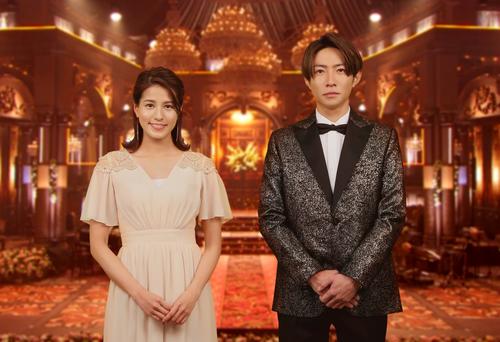 「2019FNS歌謡祭」の総合司会を務める相葉雅紀（右）と永島優美アナウンサー