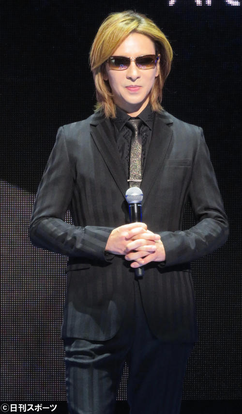 「Brandcast　2019　Japan」に出席したYOSHIKI（撮影・佐藤成）