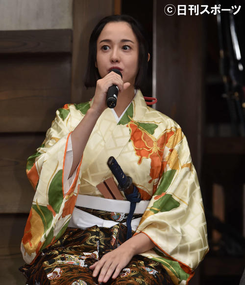6月、大河ドラマ「麒麟がくる」クランクイン会見に出席した沢尻エリカ容疑者