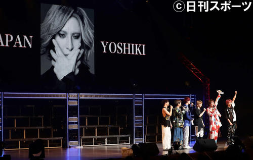 SixTONESのデビュー曲はXJAPANのYOSHIKIさんが提供することが告知された（撮影・丹羽敏通）