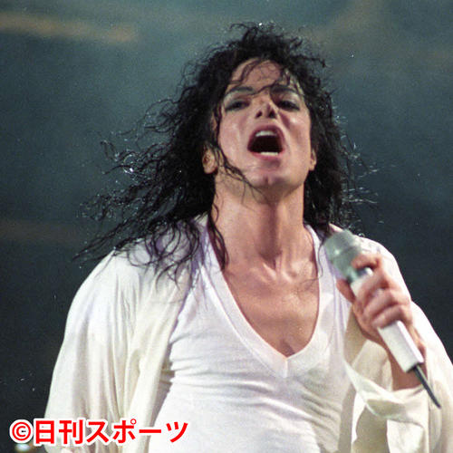 東京ドーム公演のマイケル・ジャクソン（1992年12月12日撮影）