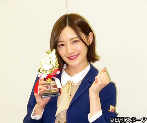 マージャン番組「トップ目とったんで！」の3代目冠決定戦に勝利した中田花奈（撮影・横山慧）