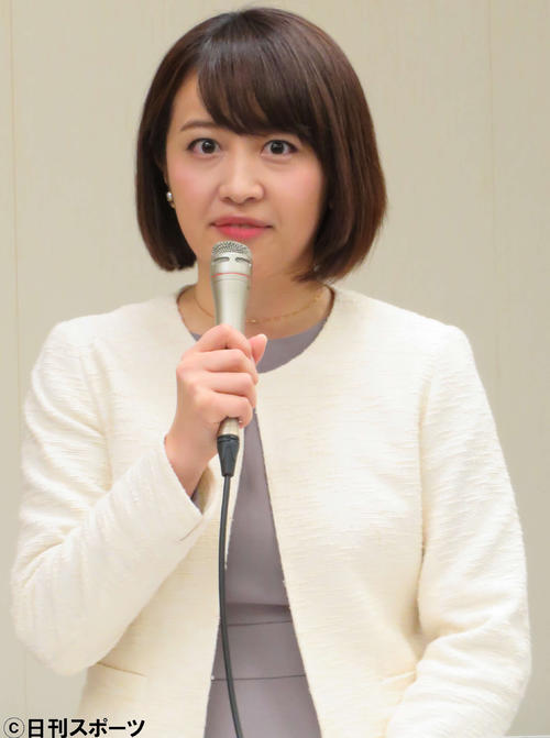 講談社の会見で司会を務めた、テレビ東京・相内優香アナウンサー（撮影・村上幸将）