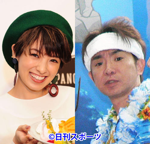 南明奈（左）と浜口優