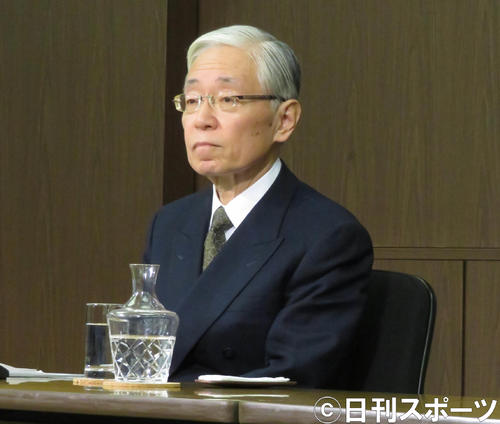 次期NHK会長に選出され、会見を行った前田晃伸氏
