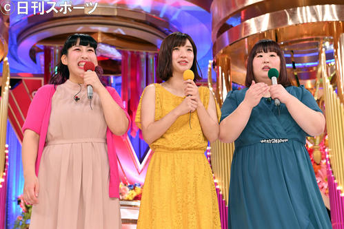 女芸人NO・1決定戦　THE　W　2019で優勝した3時のヒロイン。左からゆめっち、福田麻貴、かなで（2019年12月9日）