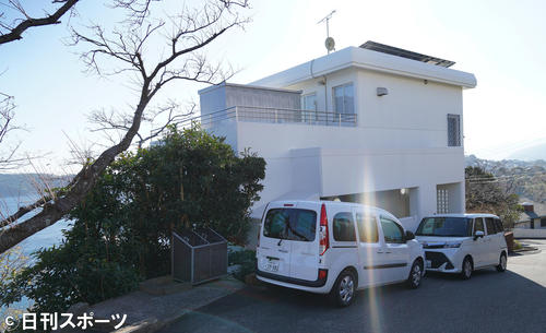 梅宮辰夫の自宅の外観（撮影・佐藤成）