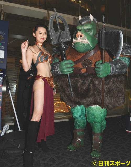 スター・ウォーズのコスプレするファン（撮影・滝沢徹郎）