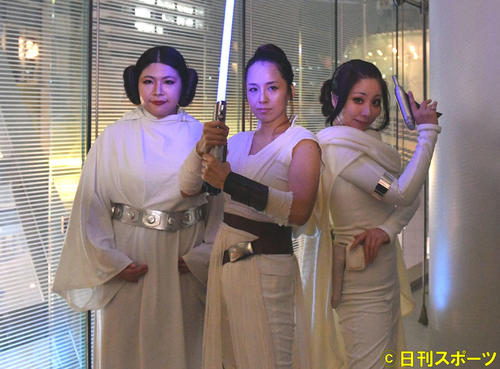 スター・ウォーズのコスプレするファン（撮影・滝沢徹郎）