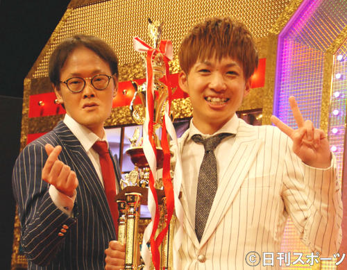 アインシュタインの稲田直樹（左）、河井ゆずる（2018年3月2日撮影）