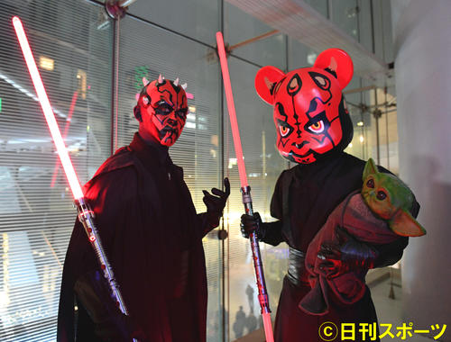 スター・ウォーズのコスプレするファン（撮影・滝沢徹郎）