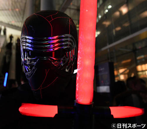スター・ウォーズのコスプレするファン（撮影・滝沢徹郎）