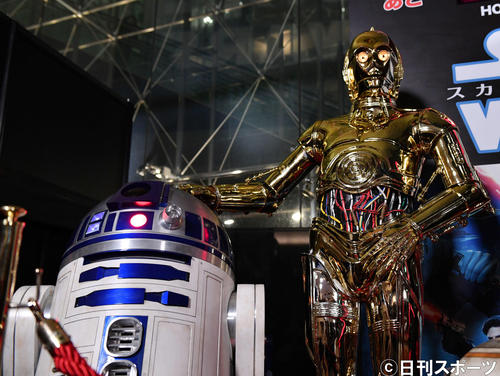 「スター・ウォーズ／スカイウォーカーの夜明け」公開イベントに登場したキャラクター（撮影・滝沢徹郎）