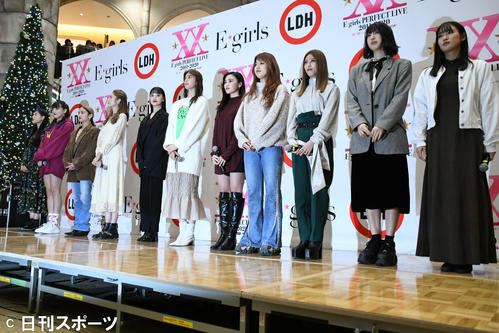2020年いっぱいでグループ解散を発表したE－girls（撮影・大友陽平）
