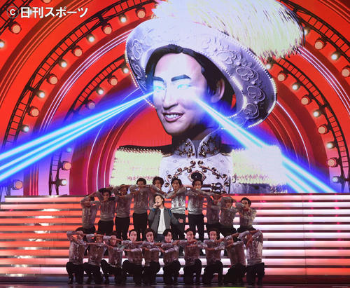 紅白歌合戦リハーサルで熱唱する山内恵介（撮影・横山健太）