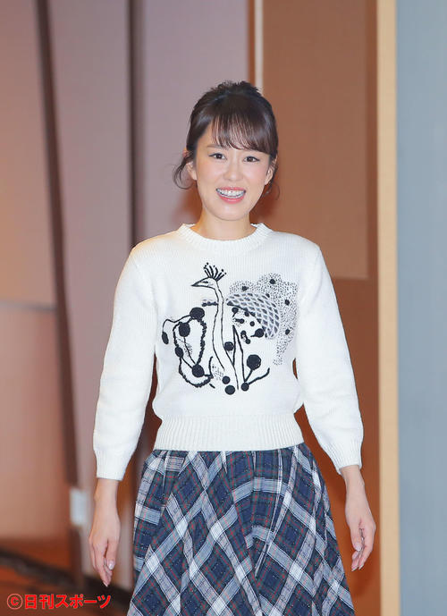 NHK紅白歌合戦　リハーサルを終え笑顔を見せる丘みどり（撮影・河田真司）