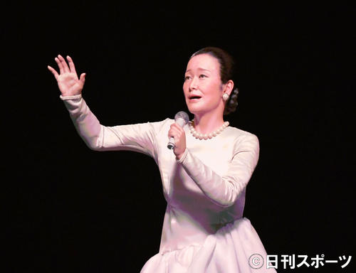 紅白歌合戦リハーサルに登場したAI美空ひばり（2019年12月30日撮影）
