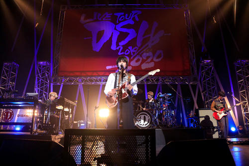 ライブを開催したDISH／／の、左から橘柊生、北村匠海、泉大智、矢部昌暉
