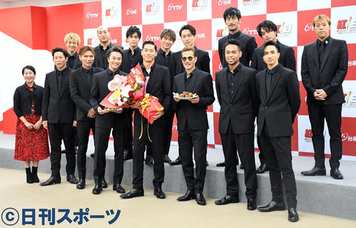 「2020超級巨星紅白藝能大賞」の収録で訪れた台湾で会見を行ったEXILE（撮影・大友陽平）