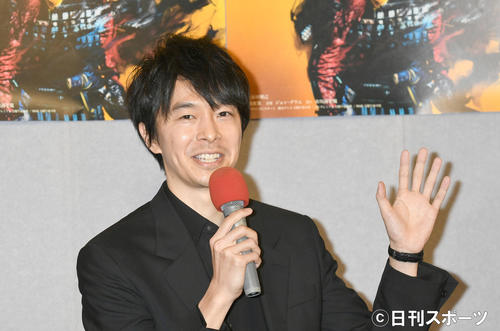 「麒麟がくる」完成試写会を終え、会見する明智光秀役の長谷川博己（2020年1月16日）