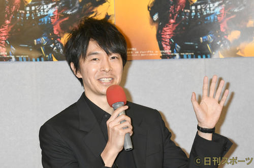 「麒麟がくる」完成試写会を終え、会見する明智光秀役の長谷川博己（撮影・酒井清司）