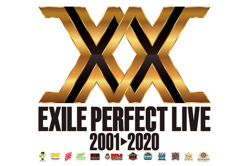 「EXILE　PERFECT　LIVE2001→2020」ロゴ　