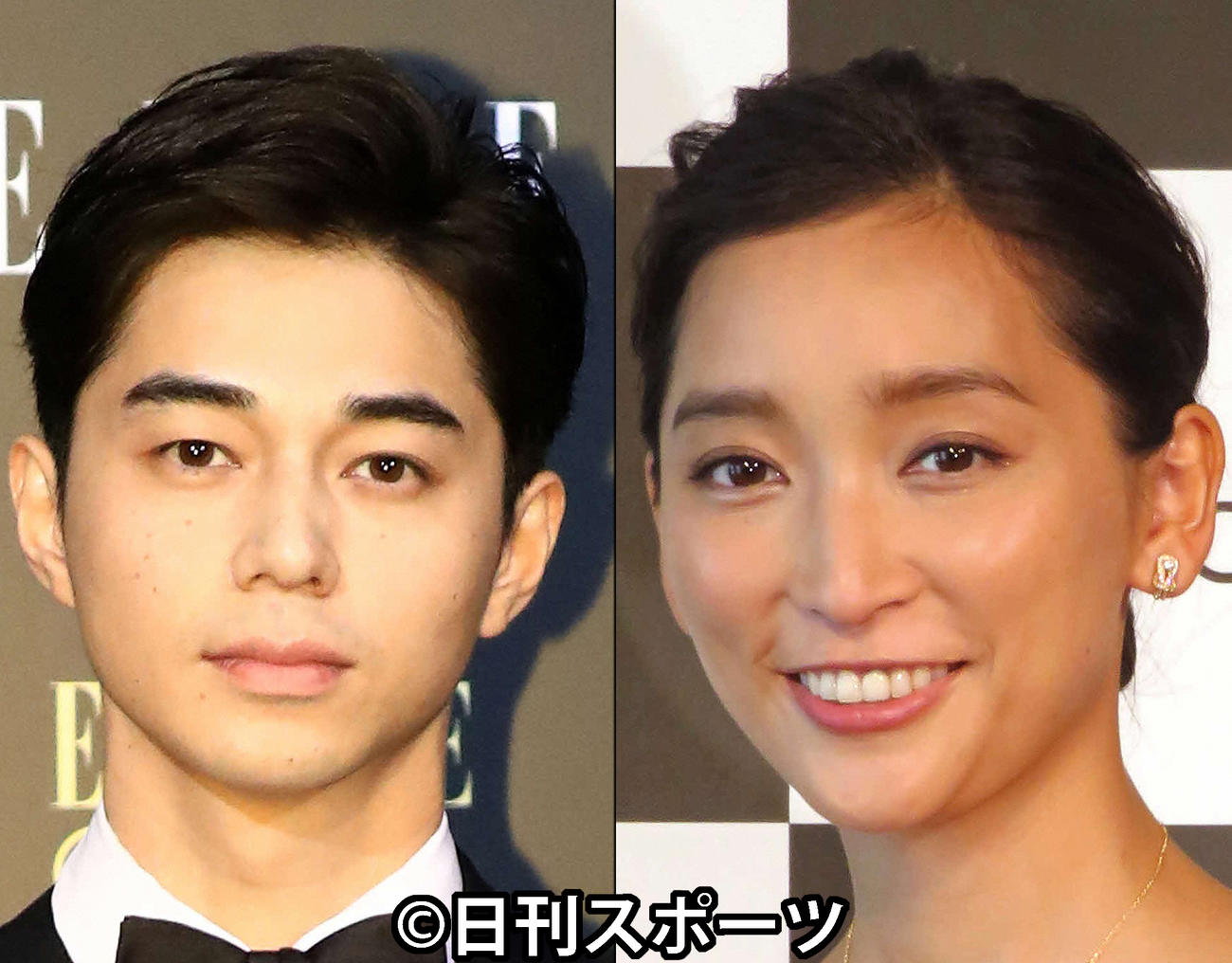東出昌大（左）と杏