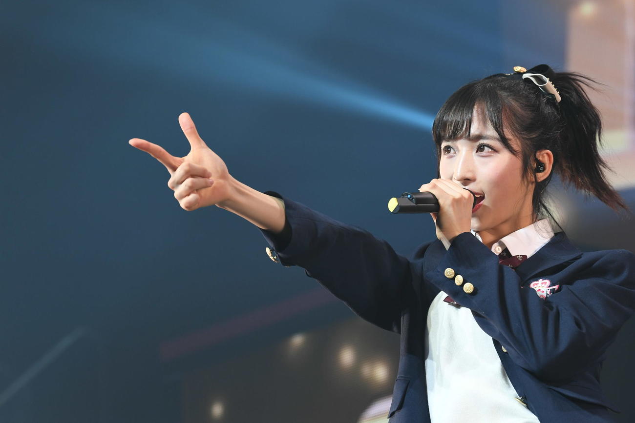 ソロコンサートを行ったAKB48小栗有以（C）AKS