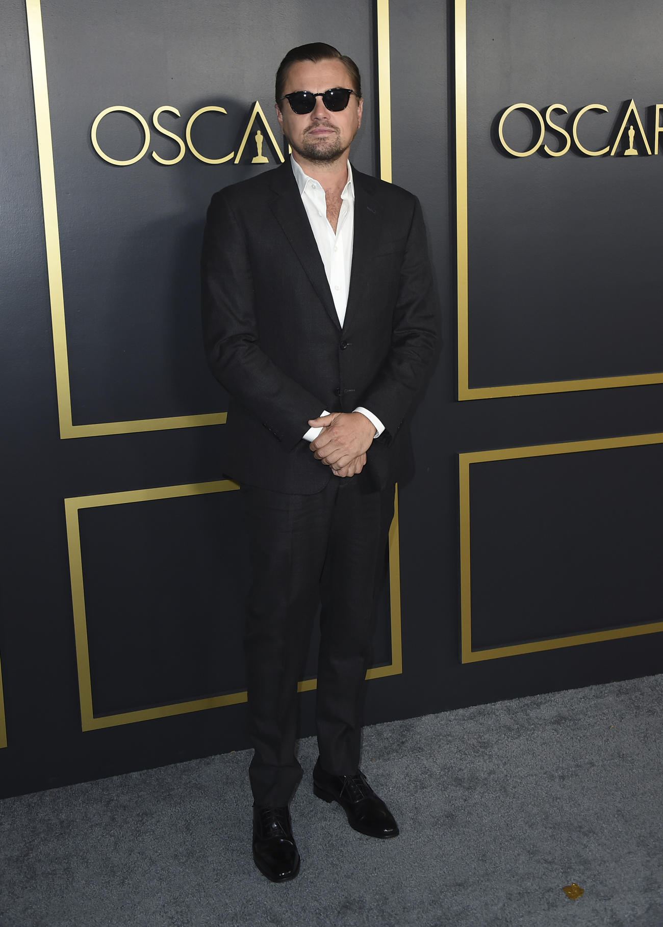 第92回アカデミー賞ノミネートランチョンに到着したレオナルド・ディカプリオ（AP）