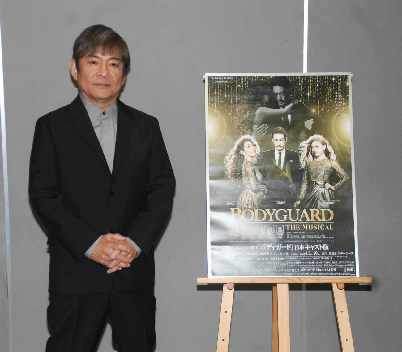ミュージカル初挑戦の内場勝則（撮影・松浦隆司）