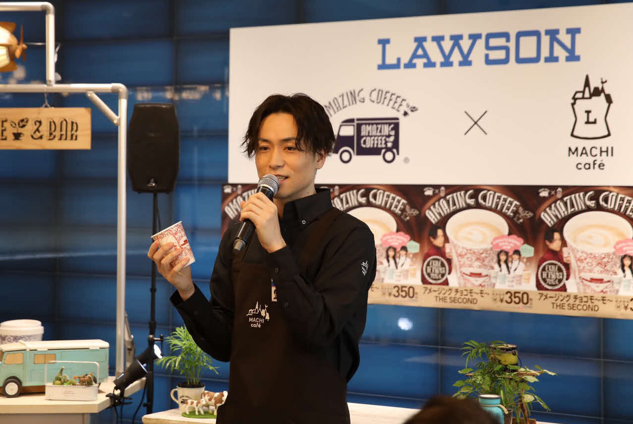「アメージング　チョコモ～モ～　THE　SECOND」発表会に出席したEXILE　TETSUYA