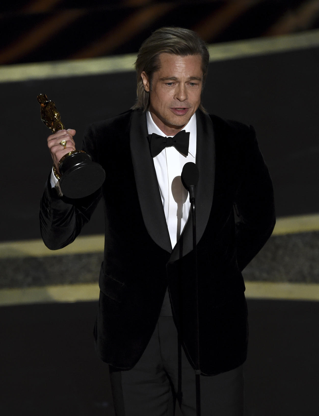 助演男優賞に輝いたブラッド・ピット（AP）
