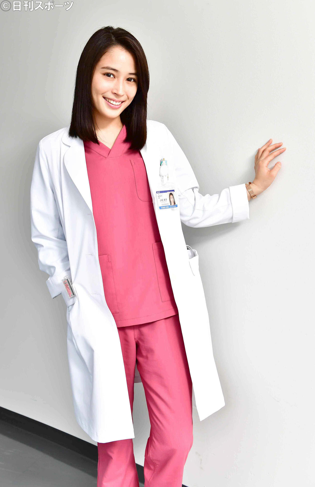 日本テレビ系連続ドラマ「トップナイフ－天才脳外科医の条件－」に出演中の広瀬アリス（撮影・小沢裕）