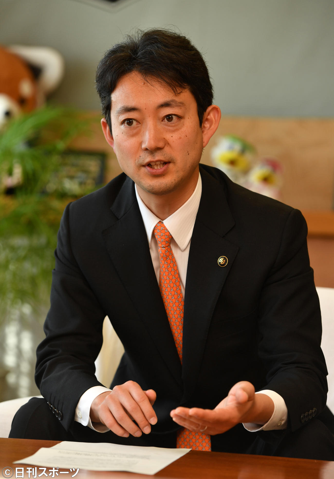 熊谷俊人千葉市長（2018年1月26日撮影）