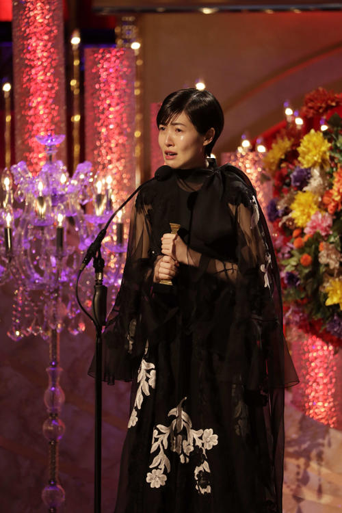 最優秀主演女優賞を受賞したシム・ウンギョン(C)日本アカデミー賞協会