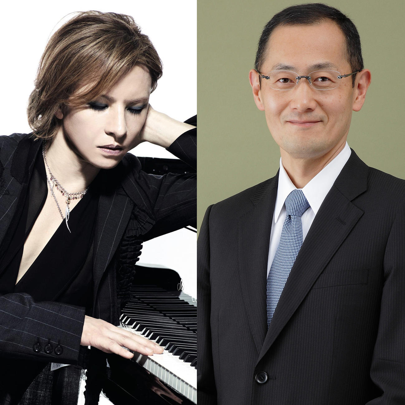 ニコニコ動画「YOSHIKIチャンネル」で緊急生対談を行ったYOSHIKI（左）と山中伸弥教授