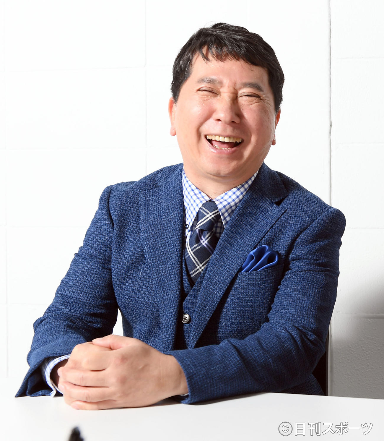 13年目を迎える「秘密のケンミンSHOW」で新MCに抜てきされた爆笑問題の田中裕二（撮影・たえ見朱実）