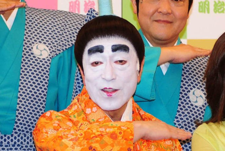 バカ殿姿の志村けんさん（2015年7月30日撮影）
