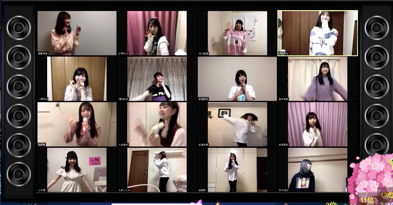 「OUC48」プロジェクトとしてリモート出演によるおうち公演を行ったAKB48