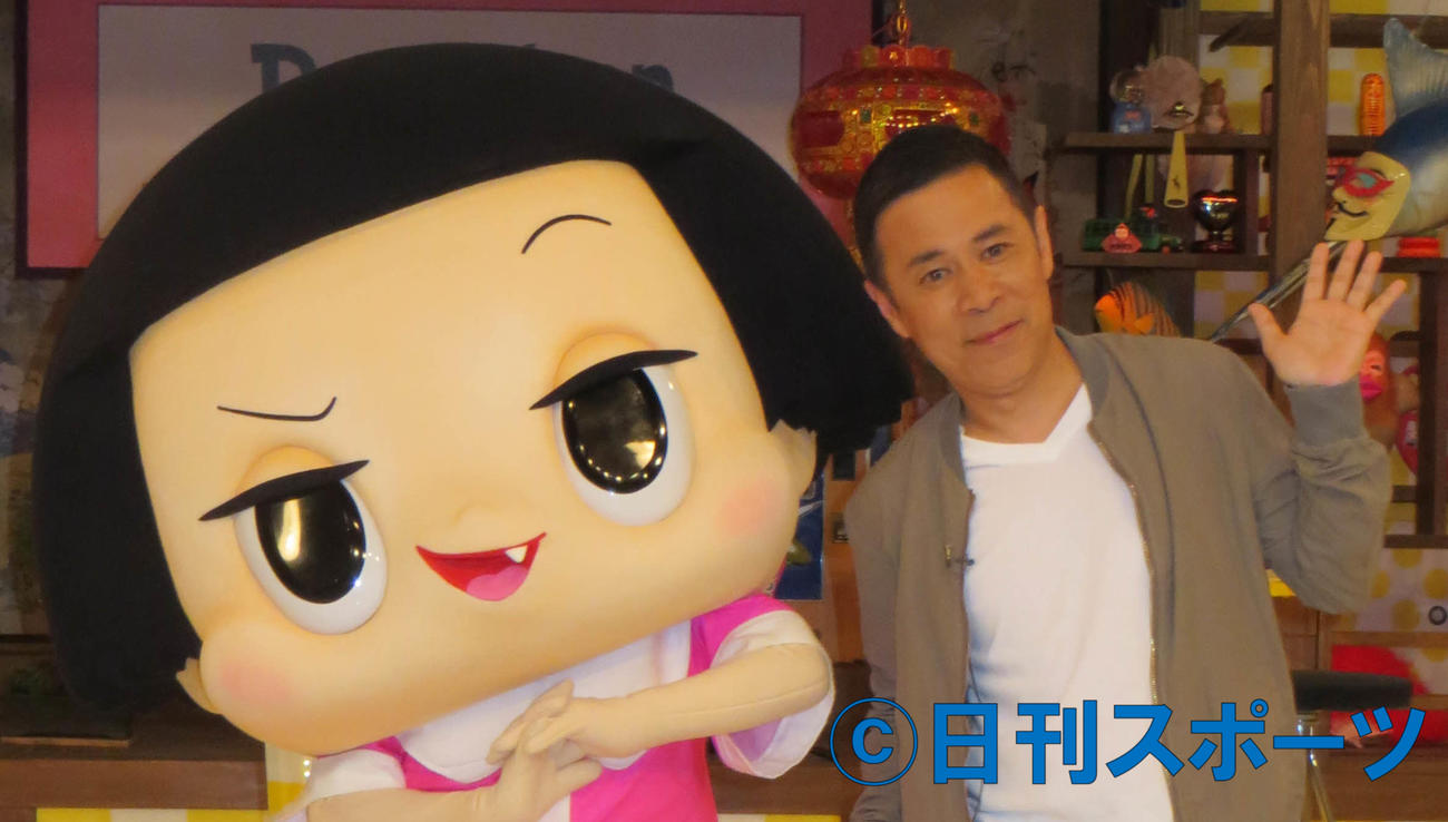 NHK「チコちゃんに叱られる！」に出演のチコちゃんと岡村隆史