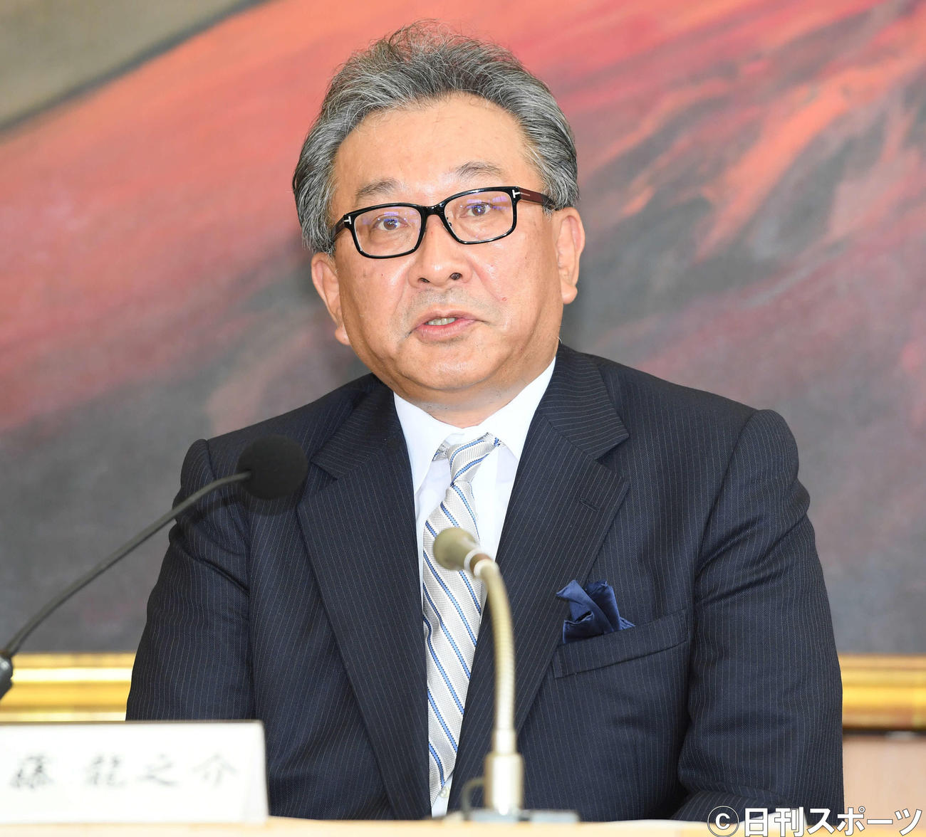 フジテレビ遠藤龍之介社長（2019年6月7日撮影）