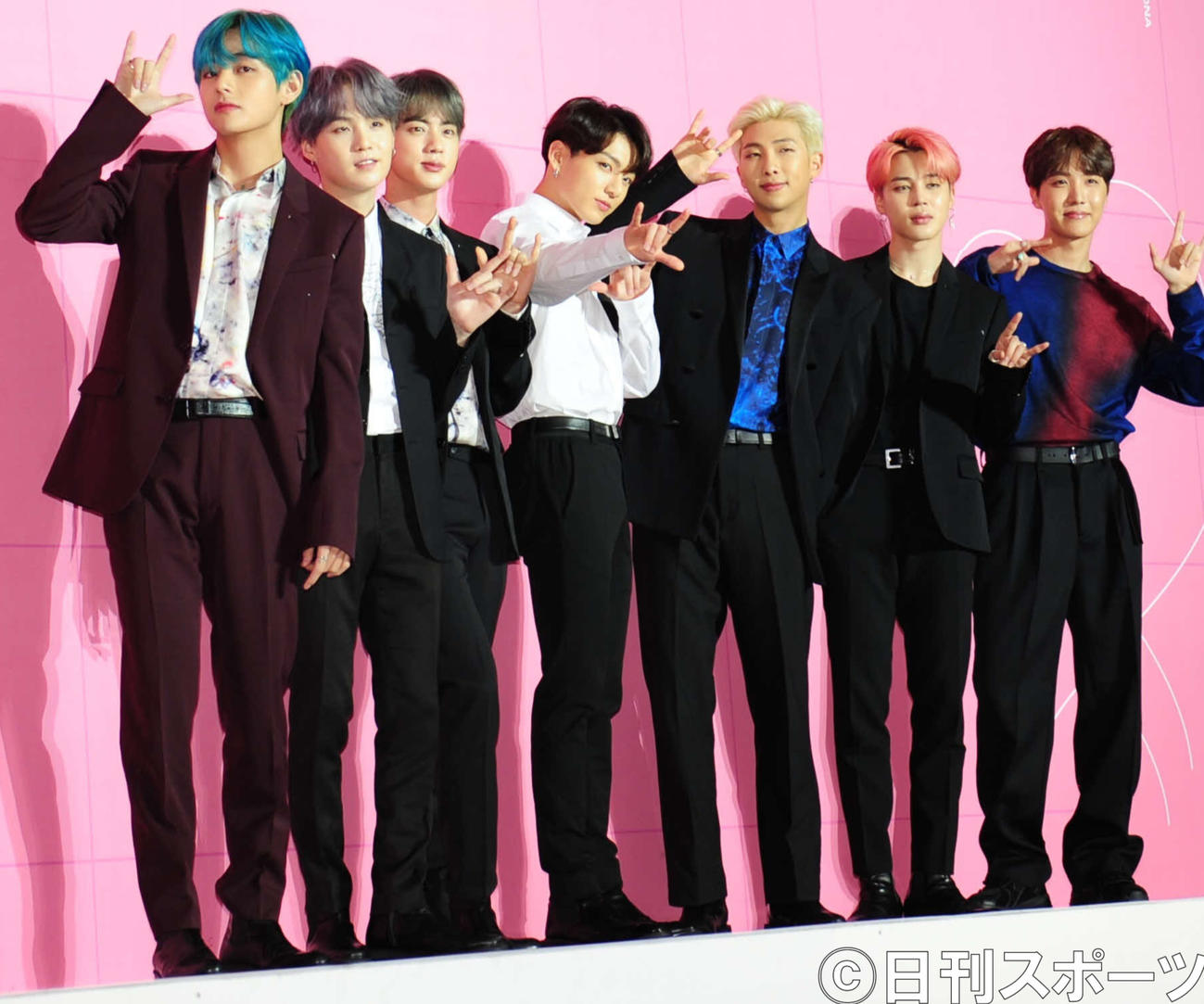 BTS（防弾少年団）のメンバー（19年撮影）