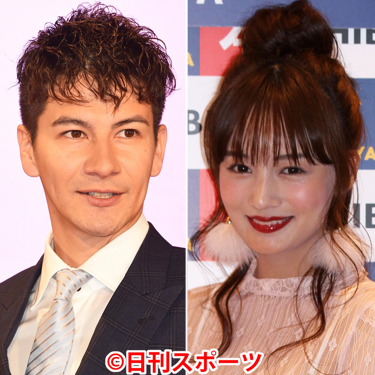 JOY（左）とモデルのわたなべ麻衣
