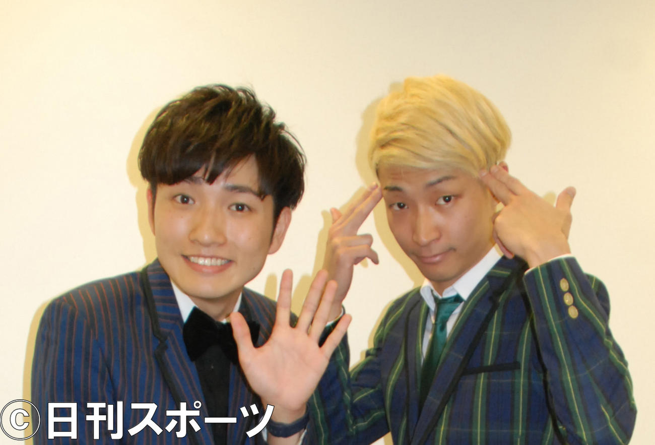 ラニーノーズの洲崎貴郁（左）、山田健人（2018年5月1日撮影）