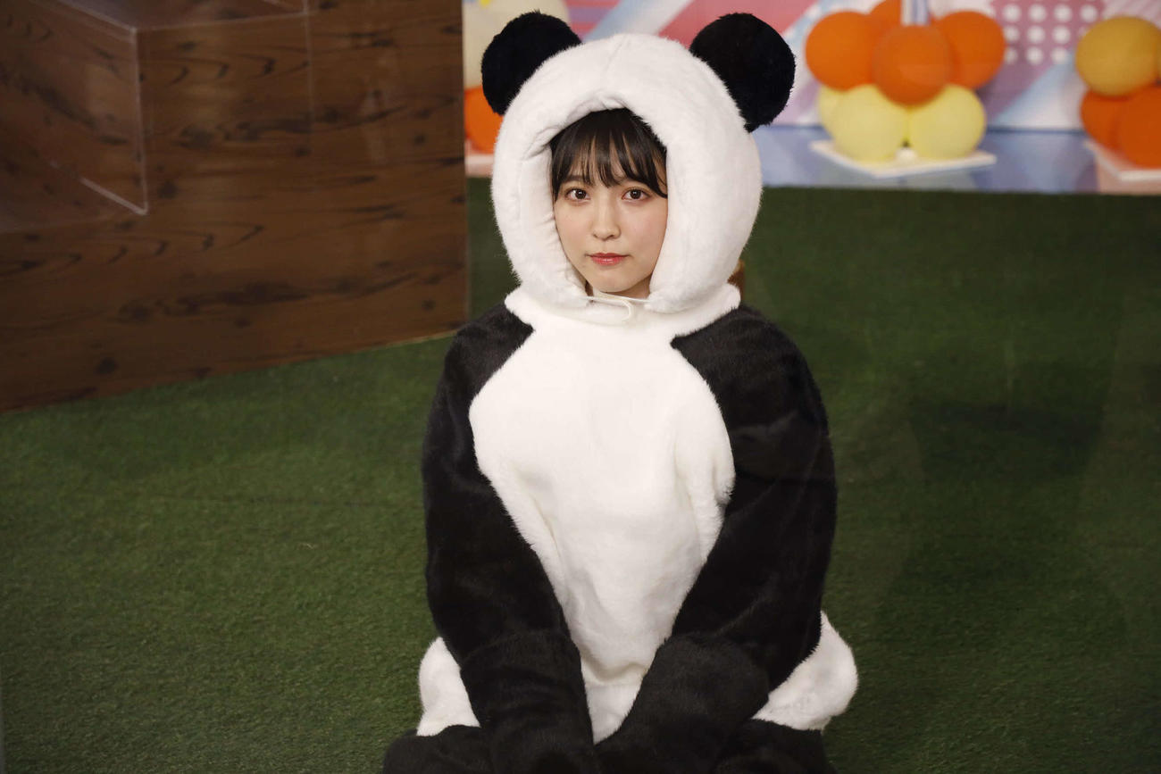 ABEMA「乃木坂46時間TV」でパンダに変身した早川聖来